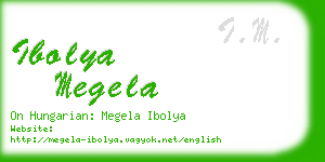 ibolya megela business card